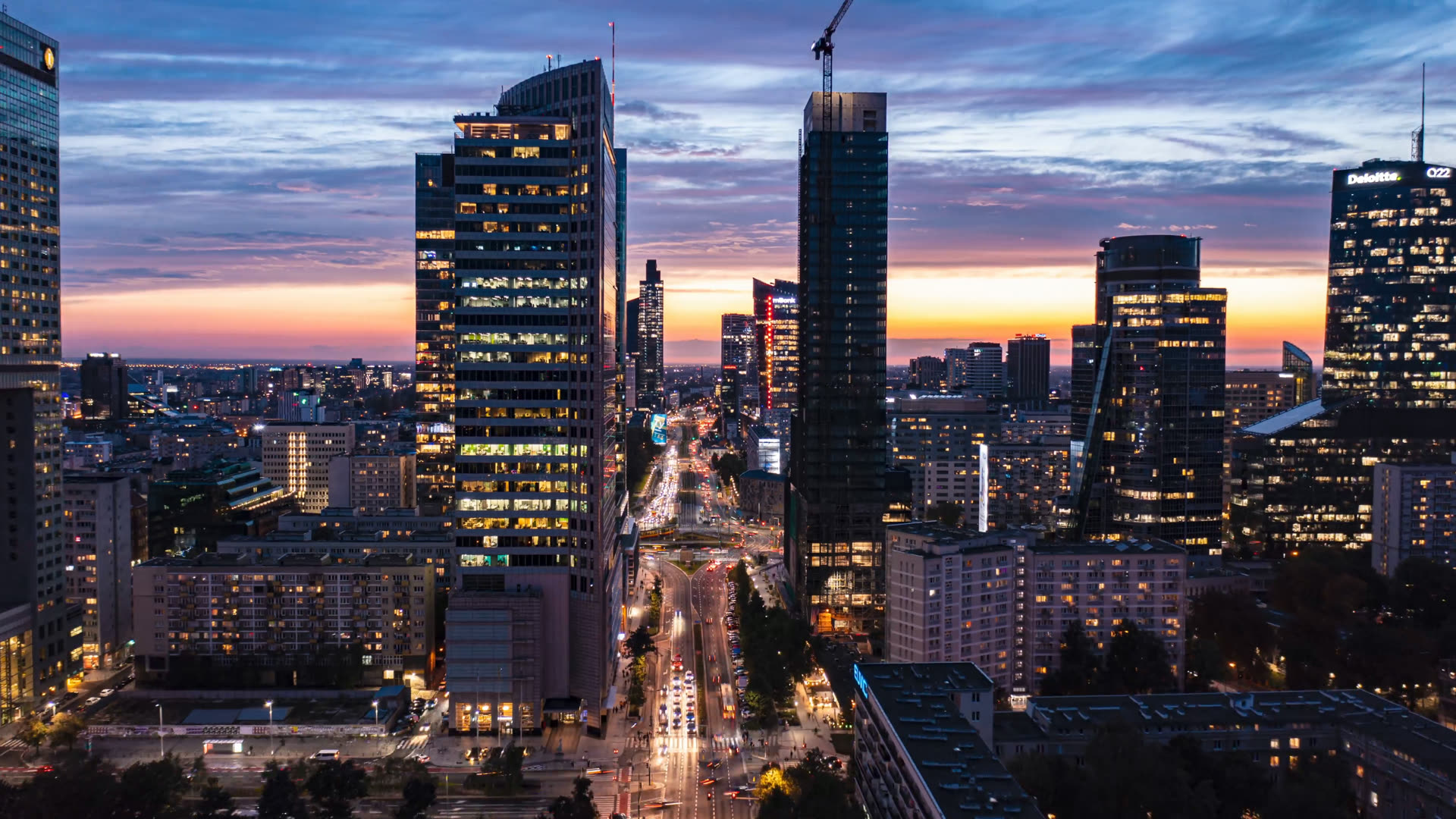 Warsaw business district cover